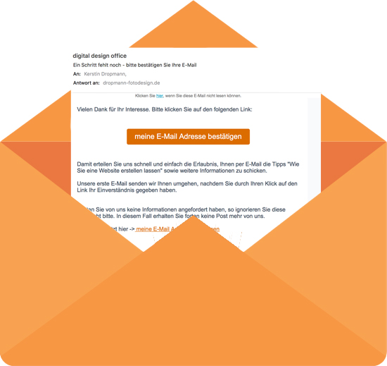 Briefumschlag mit Email